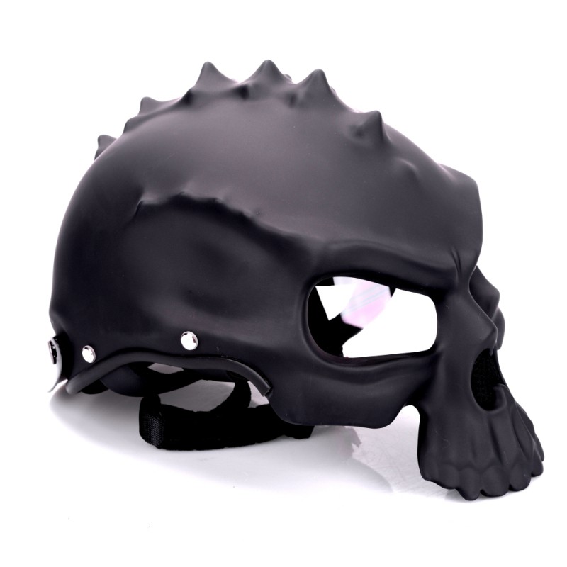 Download Side View - Reversible Skull Biker Helmet - Bike Week Store